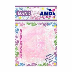 Bolsa de 200 Ligas de Látex / Color Transparente y rosa