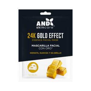 Mascarilla facial con esencia de oro 24K gold effect